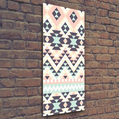 Cuadro de vidrio templado 4mm para pared vertical origen étnico