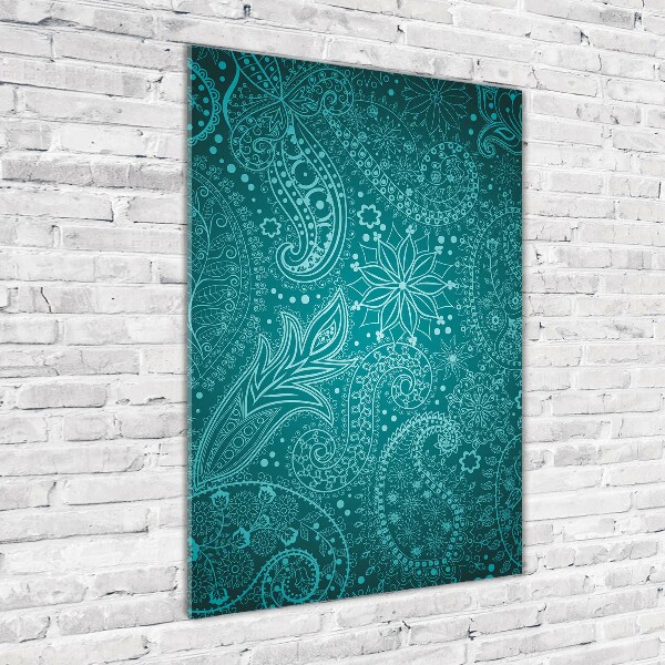 Cuadro decorativo en cristal con canto pulido vertical Adornos