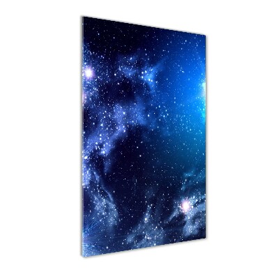Cuadro decorativo en cristal con canto pulido vertical Nebulosa