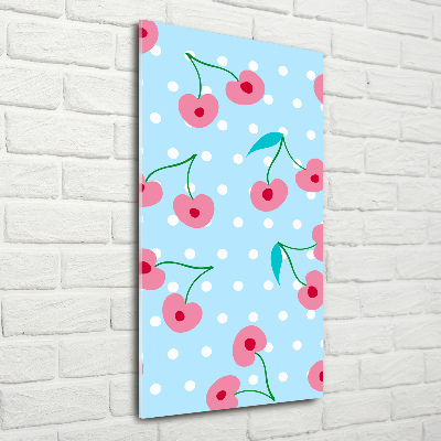 Fotocuadro de cristal elegante para hogar vertical Guindas