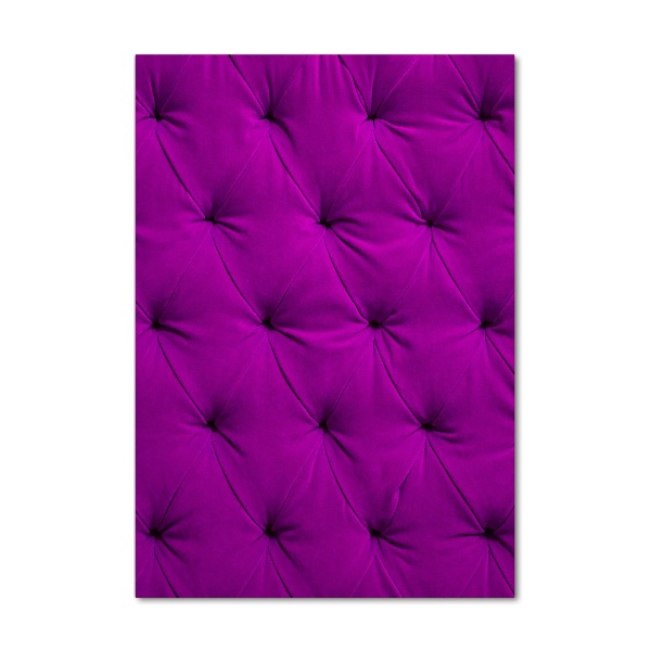 Cuadro decorativo en cristal con canto pulido vertical pared de terciopelo