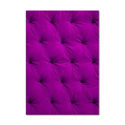 Cuadro decorativo en cristal con canto pulido vertical pared de terciopelo