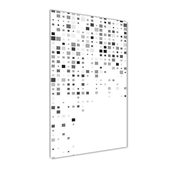 Cuadro de vidrio templado 4mm para pared vertical Cuadrados de abstracción