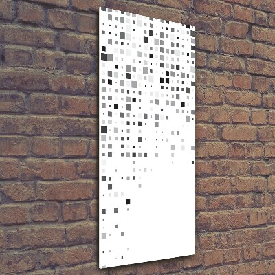 Cuadro de vidrio templado 4mm para pared vertical Cuadrados de abstracción