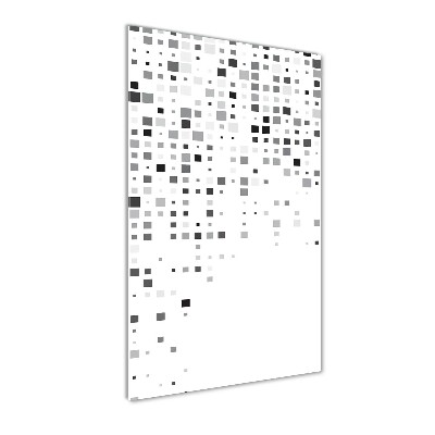 Cuadro de vidrio templado 4mm para pared vertical Cuadrados de abstracción