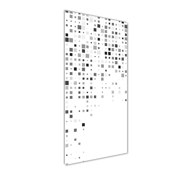 Cuadro de vidrio templado 4mm para pared vertical Cuadrados de abstracción