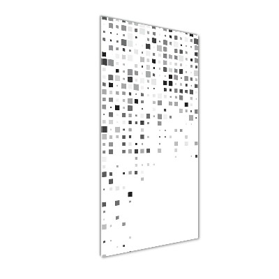 Cuadro de vidrio templado 4mm para pared vertical Cuadrados de abstracción