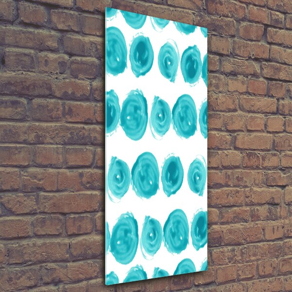 Fotocuadro de cristal elegante para hogar vertical Puntos