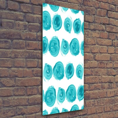 Fotocuadro de cristal elegante para hogar vertical Puntos