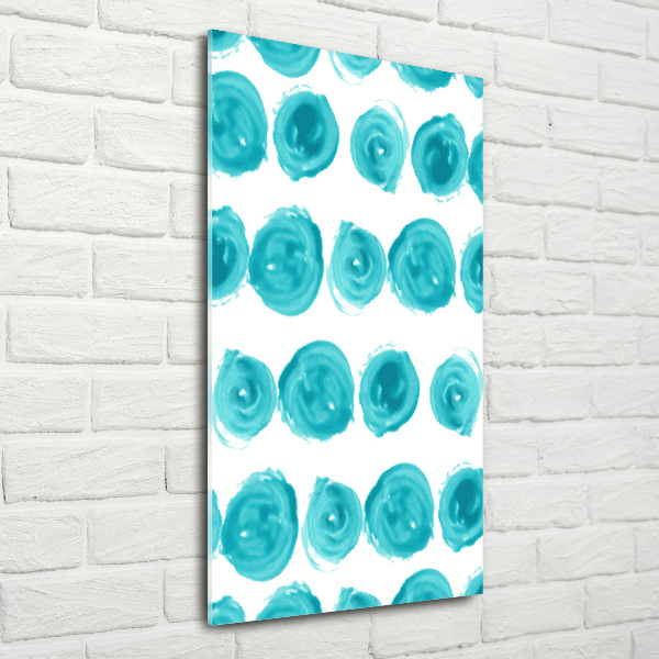 Fotocuadro de cristal elegante para hogar vertical Puntos