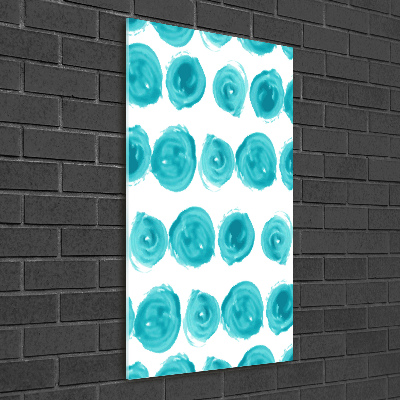 Fotocuadro de cristal elegante para hogar vertical Puntos