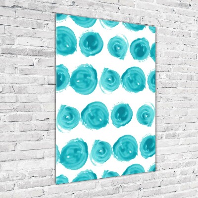 Fotocuadro de cristal elegante para hogar vertical Puntos