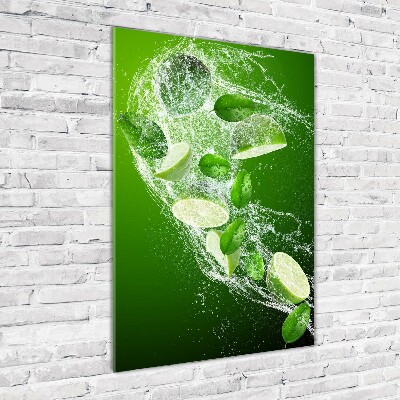 Fotocuadro de cristal elegante para hogar vertical Limas