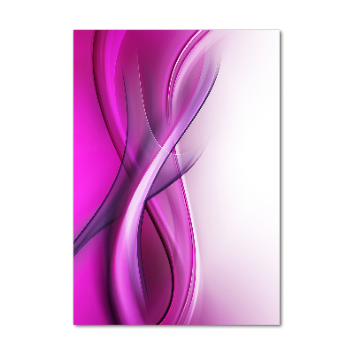 Cuadro de cristal moderno efecto brillo vertical Fondo de ondas