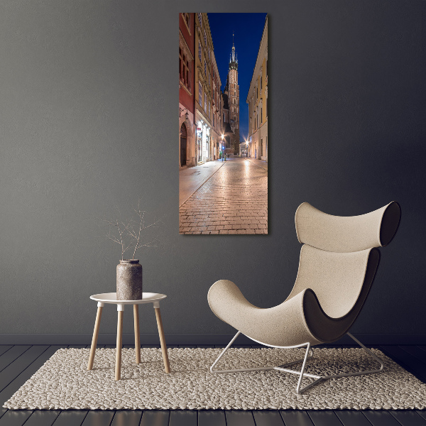 Cuadro decorativo en cristal con canto pulido vertical Cracovia, Polonia