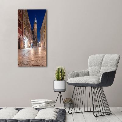Cuadro decorativo en cristal con canto pulido vertical Cracovia, Polonia