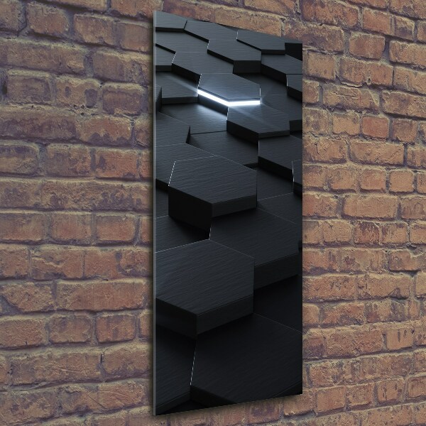 Fotocuadro de cristal elegante para hogar vertical Abstracción