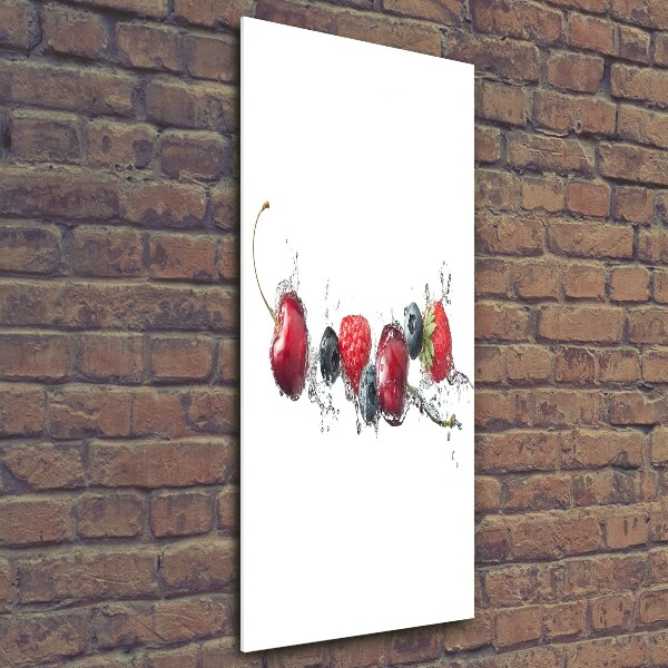 Foto obraz szkło hartowane pionowy Owoce leśne