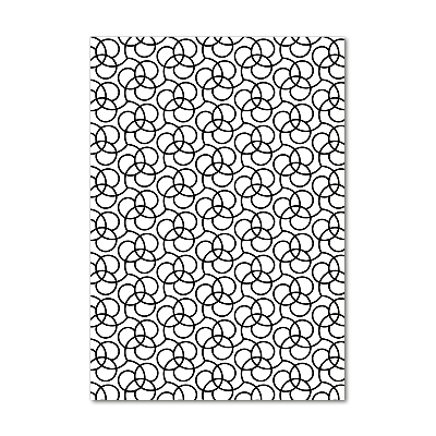 Cuadro decorativo en cristal con canto pulido vertical Fondo geométrico