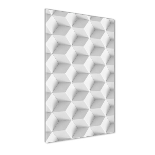 Cuadro de vidrio templado 4mm para pared vertical Abstracción 3D