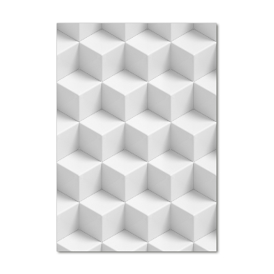 Cuadro de vidrio templado 4mm para pared vertical Abstracción 3D