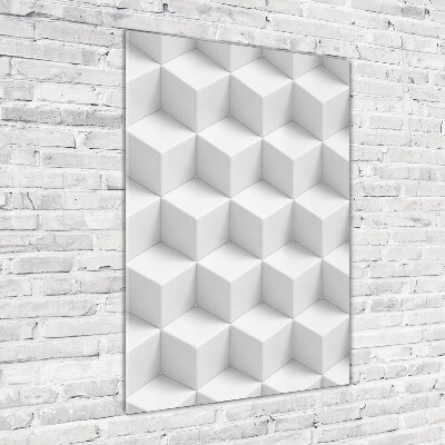 Cuadro de vidrio templado 4mm para pared vertical Abstracción 3D