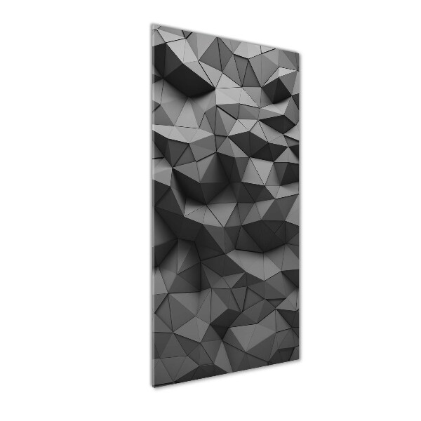 Fotocuadro de cristal elegante para hogar vertical Fondo 3D abstracto