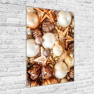Foto obraz na szkle pionowy Świąteczne ozdoby