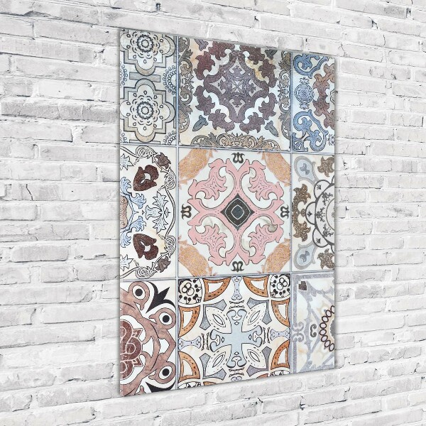 Cuadro de vidrio templado 4mm para pared vertical Azulejos de cerámica