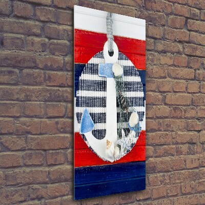 Cuadro de vidrio templado 4mm para pared vertical Ancla