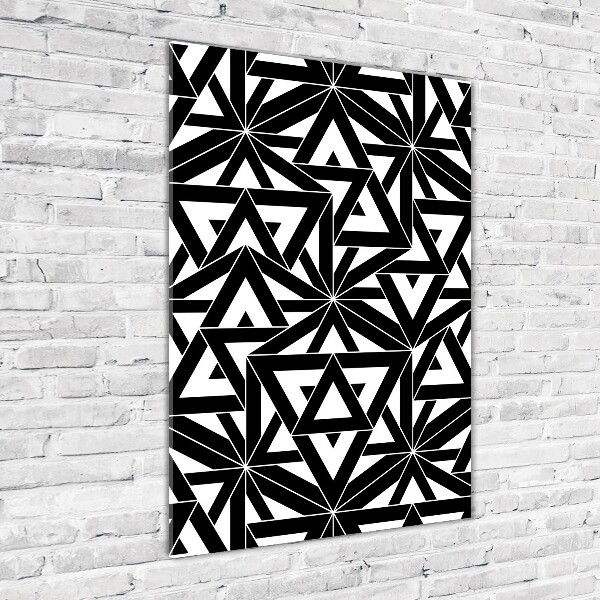 Foto obraz szklany pionowy Geometryczne tło