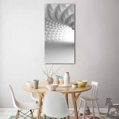 Fotocuadro de cristal elegante para hogar vertical Túnel abstracto