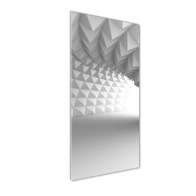 Fotocuadro de cristal elegante para hogar vertical Túnel abstracto