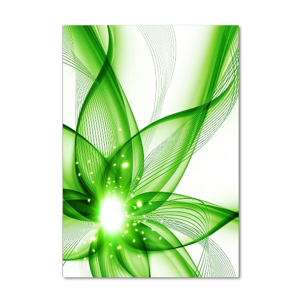 Cuadro de cristal moderno efecto brillo vertical Abstracción