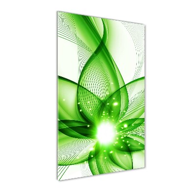 Cuadro de cristal moderno efecto brillo vertical Abstracción