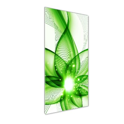 Cuadro de cristal moderno efecto brillo vertical Abstracción