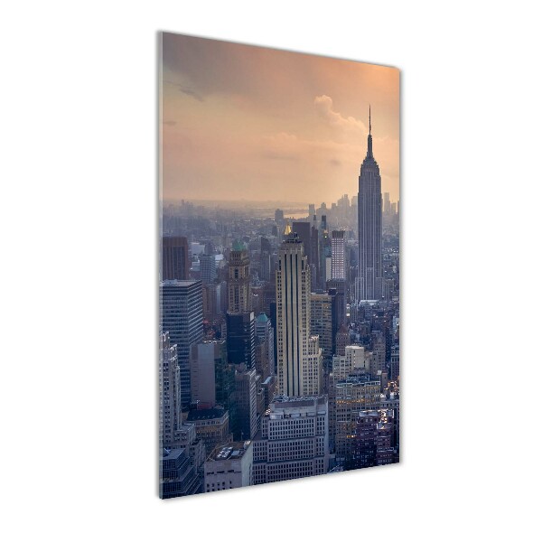 Cuadro de vidrio templado 4mm para pared vertical Manhattan Nueva York