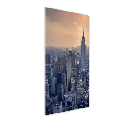 Cuadro de vidrio templado 4mm para pared vertical Manhattan Nueva York