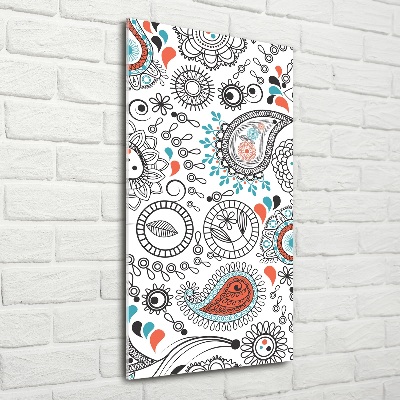 Cuadro decorativo en cristal con canto pulido vertical Adornos