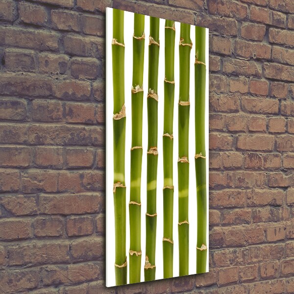 Fotocuadro de cristal elegante para hogar vertical Bambú