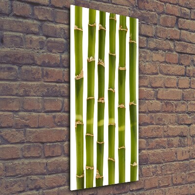 Fotocuadro de cristal elegante para hogar vertical Bambú