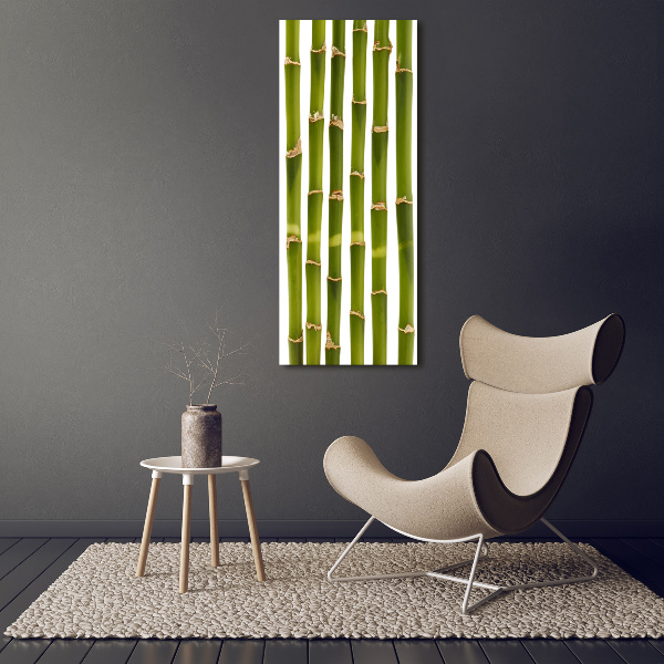 Fotocuadro de cristal elegante para hogar vertical Bambú