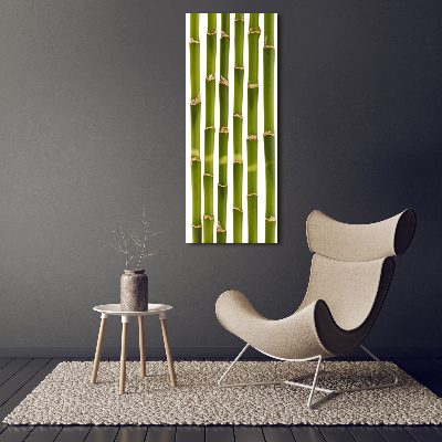 Fotocuadro de cristal elegante para hogar vertical Bambú