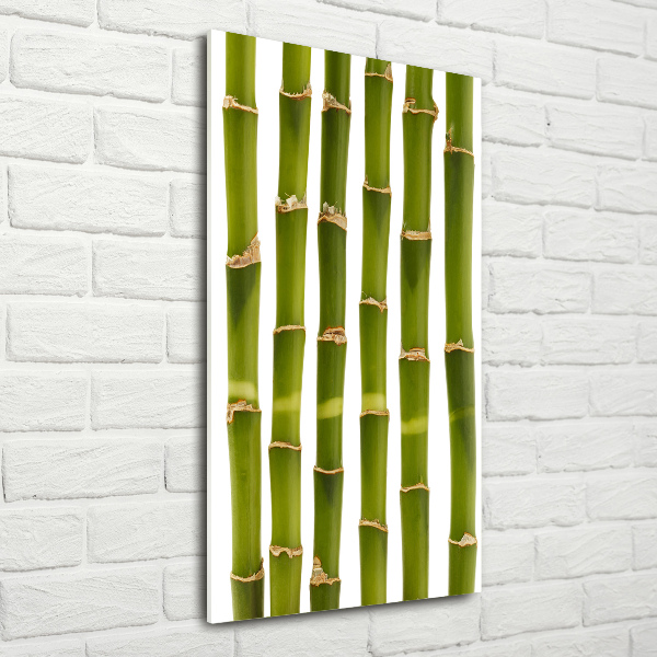 Fotocuadro de cristal elegante para hogar vertical Bambú