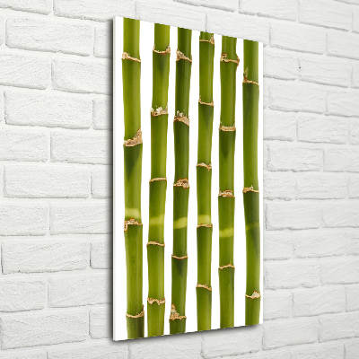 Fotocuadro de cristal elegante para hogar vertical Bambú
