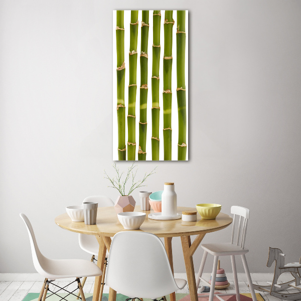 Fotocuadro de cristal elegante para hogar vertical Bambú