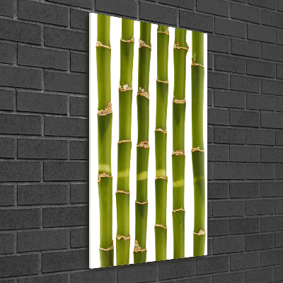 Fotocuadro de cristal elegante para hogar vertical Bambú