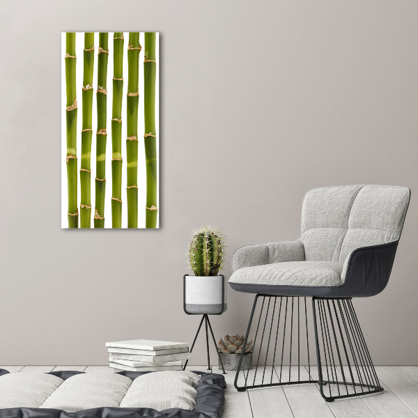 Fotocuadro de cristal elegante para hogar vertical Bambú