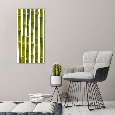 Fotocuadro de cristal elegante para hogar vertical Bambú