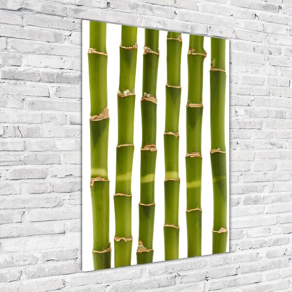 Fotocuadro de cristal elegante para hogar vertical Bambú